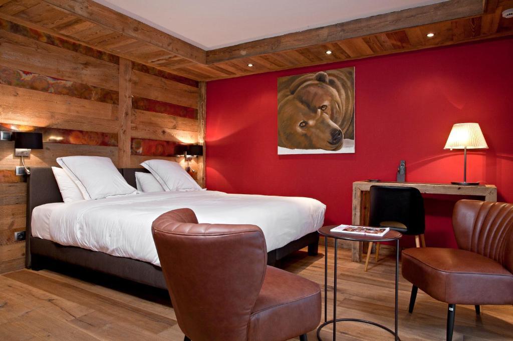 Chalet-Hotel La Marmotte, La Tapiaz & Spa, The Originals Relais Les Gets Rom bilde