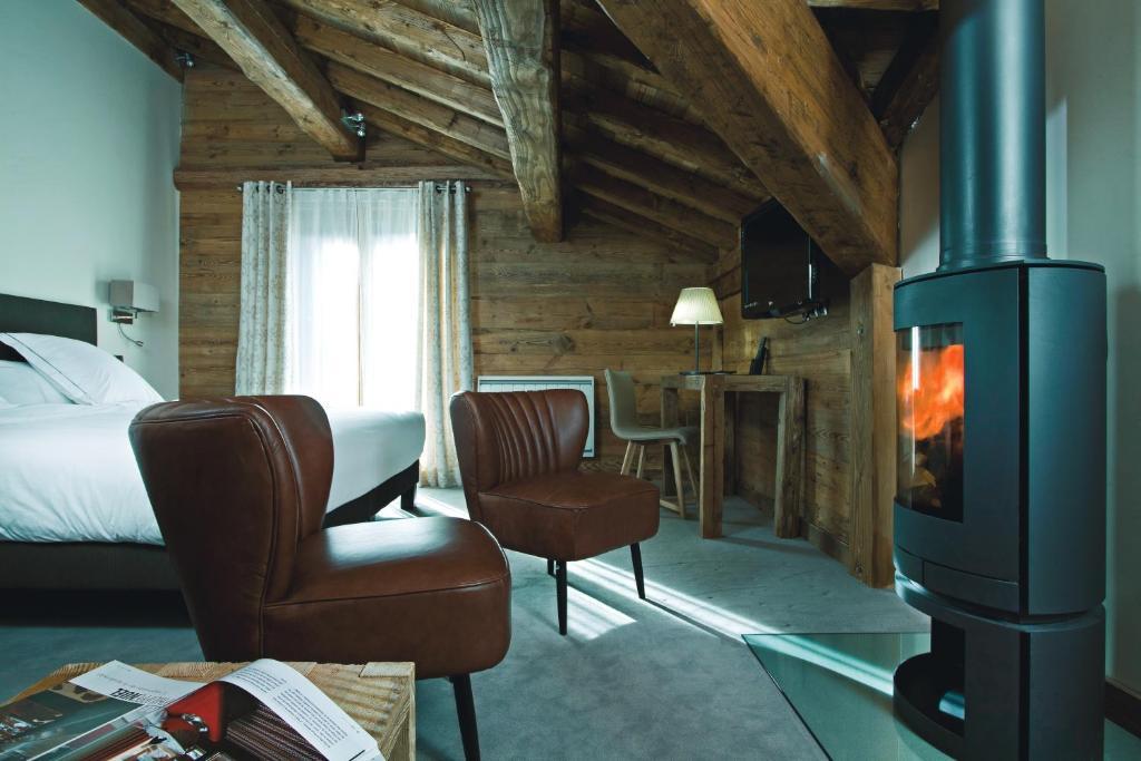 Chalet-Hotel La Marmotte, La Tapiaz & Spa, The Originals Relais Les Gets Rom bilde